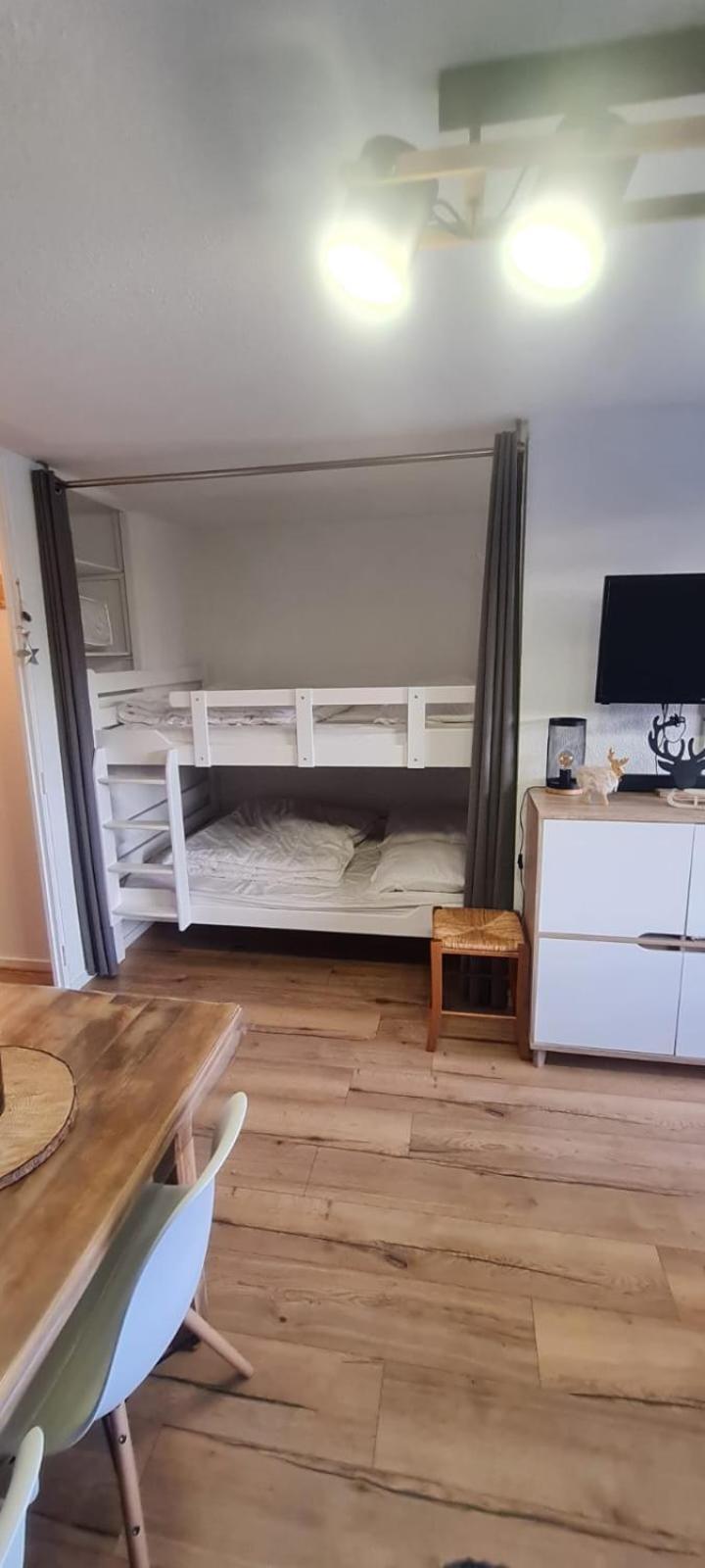 Le Flocon-Studio Cabine-Balcon 4-6 Pers A 100M Des Pistes Шамрусс Екстер'єр фото