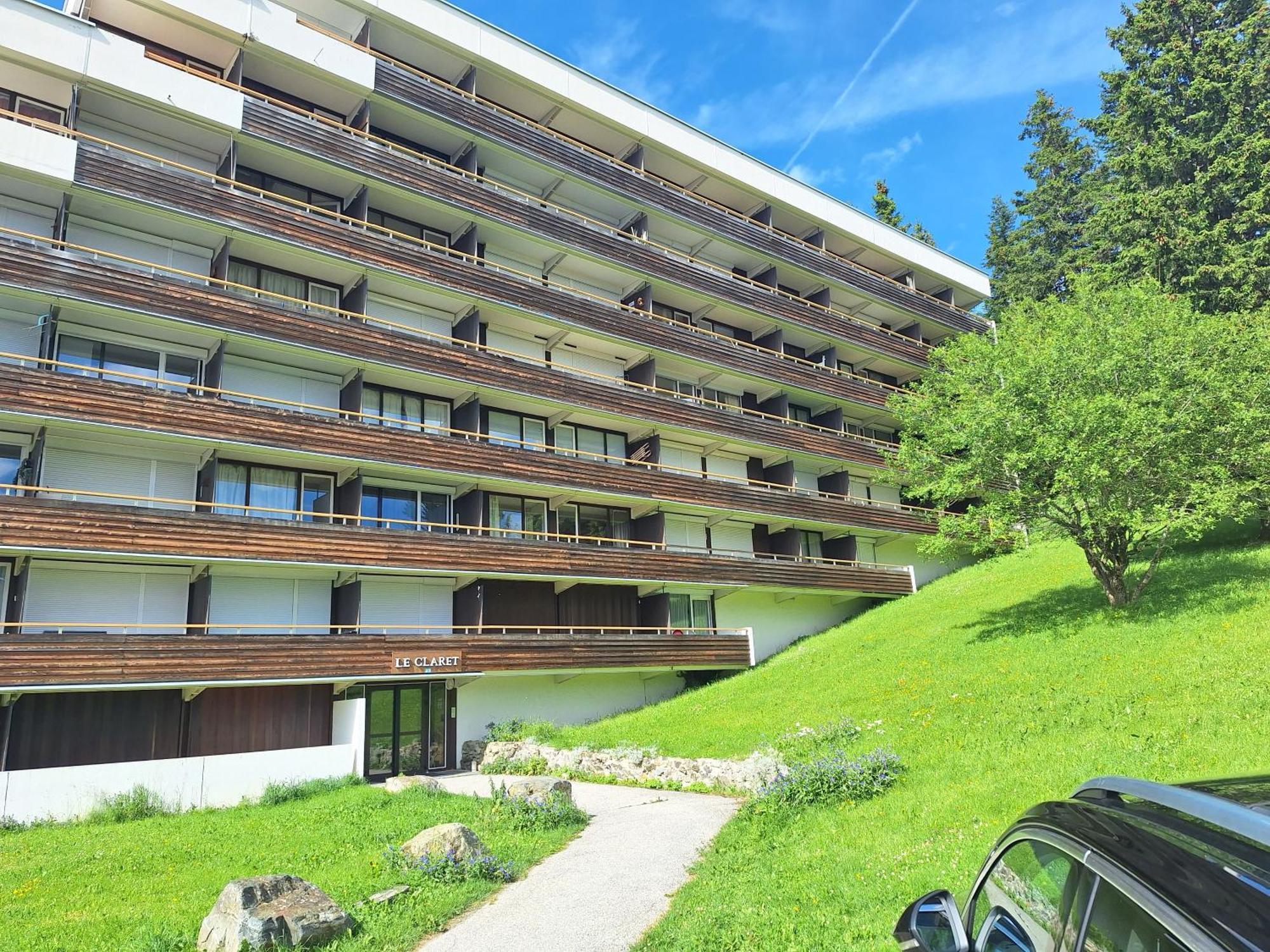 Le Flocon-Studio Cabine-Balcon 4-6 Pers A 100M Des Pistes Шамрусс Екстер'єр фото